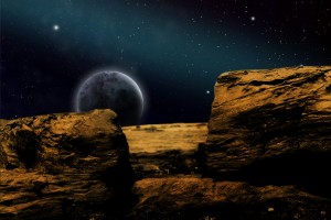 yellow planet rocks